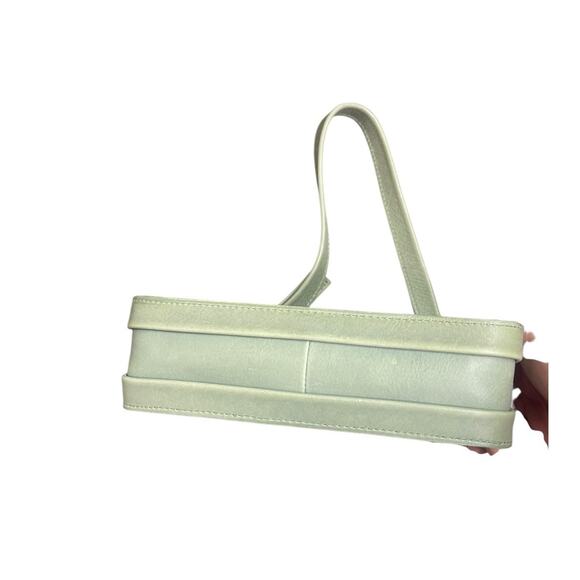 Madewell Sage Light Green Leather Sydney Shoulder Bag NWT - Picture 3 of 4